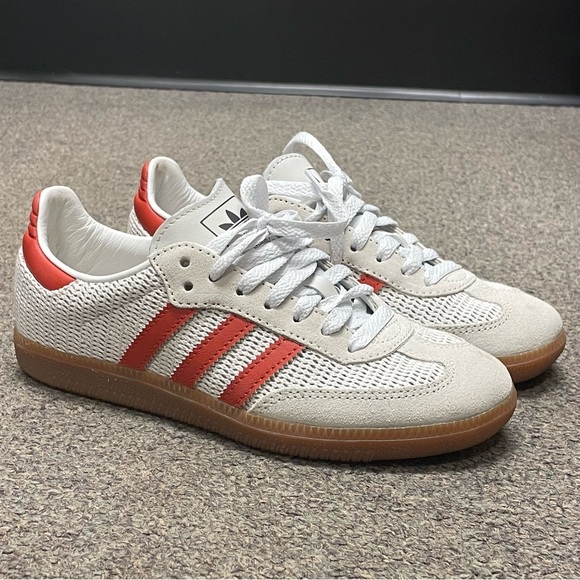 Adidas Samba OG UK 4/US 5.5 White & Orange - Picture 4 of 4